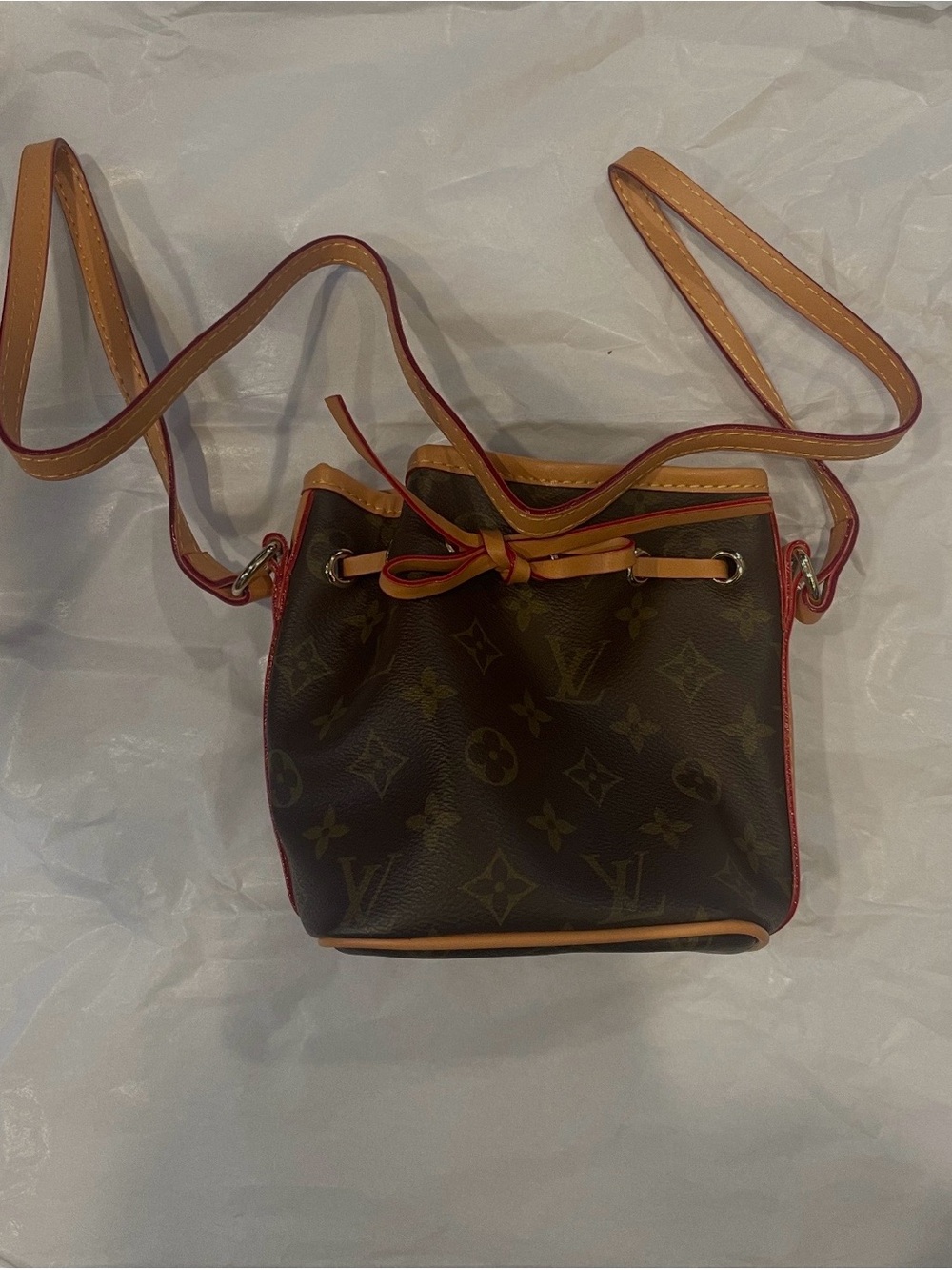 New monogram small shoulder purse